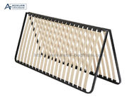 73'' King Size Metal Platform Bed Frame With Wood Slats