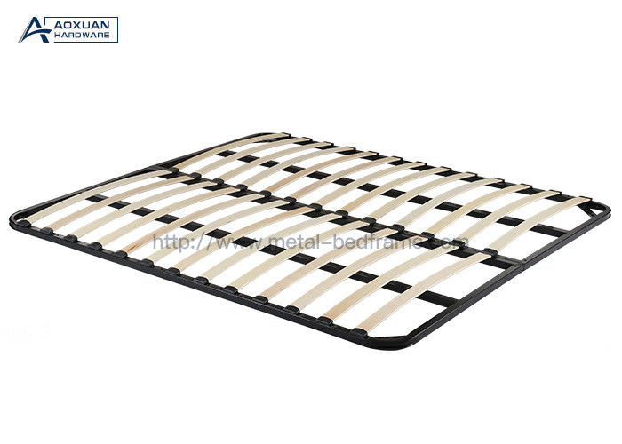 5ft Foldable Platform Bed Frame , Queen Bed Frame With Wood Slats